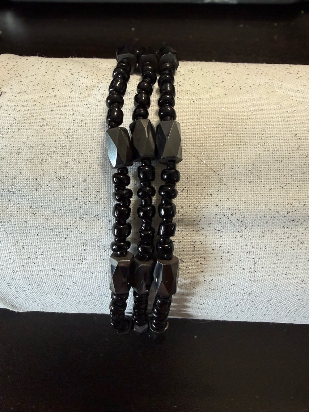Vintage Black Item magnetic necklace or bracelet 31-1/2” long